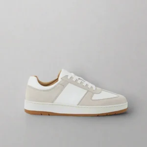 Men’s Casual Sneakers – Bastad Beige Suede Leather, Stylish & Durable