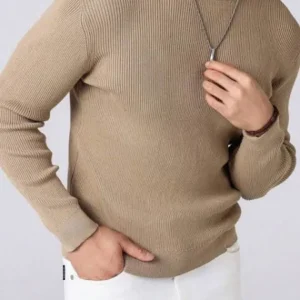 Men’s  High Neck Pockets Slim Fit T-shirt